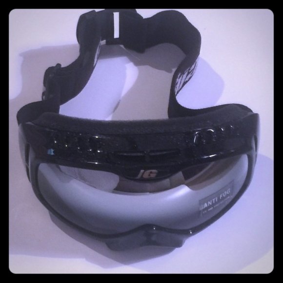 Goggles gradient gray black mirrored lens anti fo! main image 3